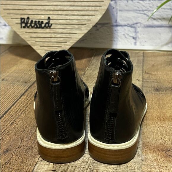 Tibi Cosima Black Leather Sandals 38.5 US 8.5 - Picture 13 of 13